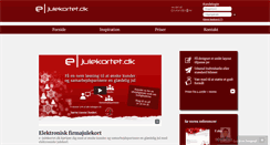 Desktop Screenshot of e-julekortet.dk
